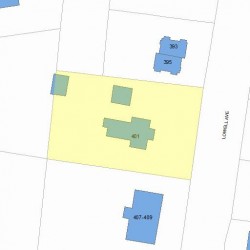 401 Lowell Ave, Newton MA 02460-2148 plot plan