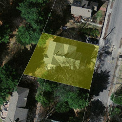 73 Fisher Ave, Newton MA 02461-1142 aerial view