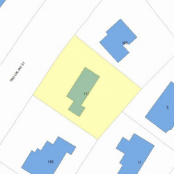 111 Brookline St, Newton MA 02467 plot plan