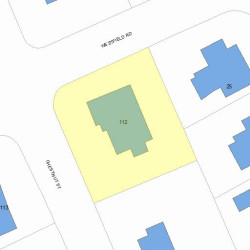 112 Chestnut St, Newton MA 02465-2539 plot plan