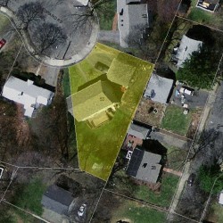 53 Edward Rd, Newton MA  02465-1120 aerial view