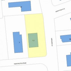 1 Washington Park, Newton MA  02460-1915 plot plan