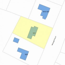 1831 Washington St, Newton MA 02466-3016 plot plan