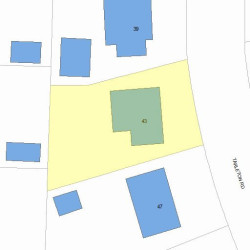 43 Tarleton Rd, Newton MA  02459-1732 plot plan