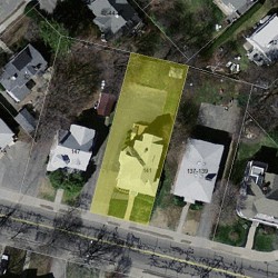 141 Crafts St, Newton MA 02460-1448 aerial view