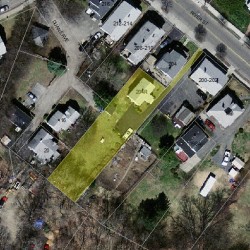 204 River St, Newton MA  02465-1430 aerial view
