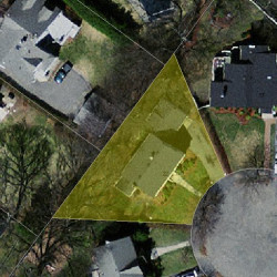 22 Bonmar Cir, Newton MA  02466-2708 aerial view