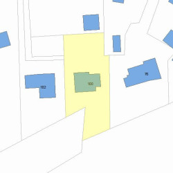 100 Homer St, Newton MA 02459-1517 plot plan