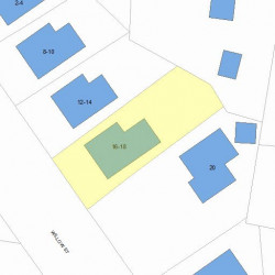 18 Willow St, Newton MA  02459-1932 plot plan