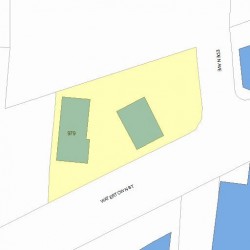 979 Watertown St, Newton MA  02465-2130 plot plan
