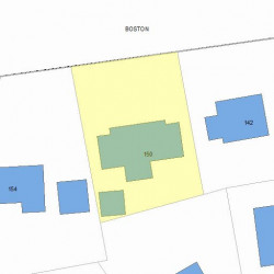 150 Beacon St, Newton MA 02459 plot plan