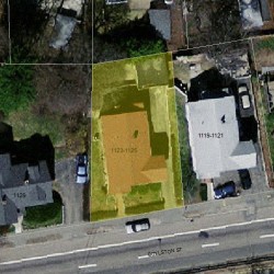 1123 Boylston St, Newton MA 02464-1014 aerial view