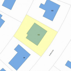 100 Elinor Rd, Newton MA  02461-1835 plot plan
