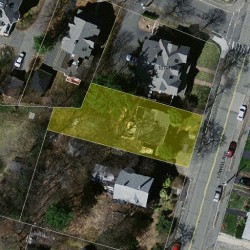 115 Lowell Ave, Newton MA 02460-1521 aerial view