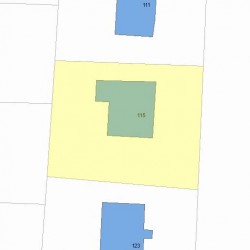115 Upland Ave, Newton MA 02461-2112 plot plan