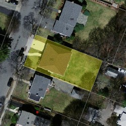 202 Winslow Rd, Newton MA  02468-1714 aerial view