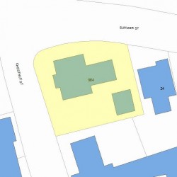 984 Chestnut St, Newton MA 02464-1102 plot plan