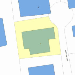 14 Highland Park, Newton MA 02460-1812 plot plan