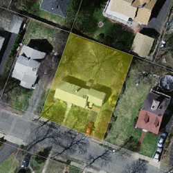 57 Charlemont St, Newton MA 02461-1909 aerial view