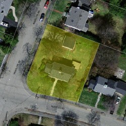 59 Puritan Rd, Newton MA 02461-1036 aerial view