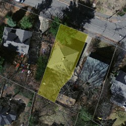 54 Lakewood Rd, Newton MA  02461-1226 aerial view