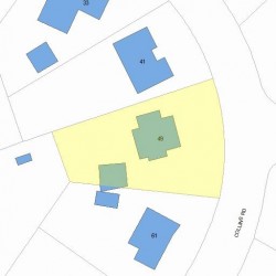 49 Collins Rd, Newton MA  02468-2202 plot plan
