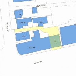 319 Auburn St, Newton MA 02466-1902 plot plan