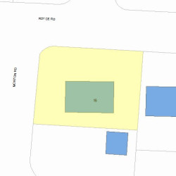 16 Royce Rd, Newton MA 02459-1031 plot plan