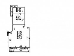 390 Dedham St, Newton MA 02459-2928 floor plan