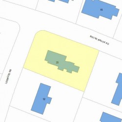 20 Bound Brook Rd, Newton MA 02461-2015 plot plan