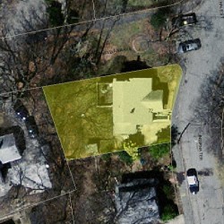 72 Indiana Ter, Newton MA  02464-1337 aerial view