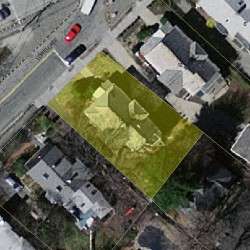 14 Lowell Ave, Newton MA 02460-1612 aerial view