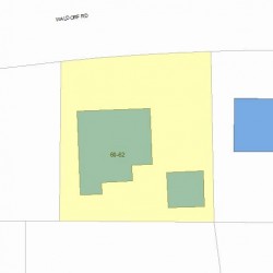 62 Waldorf Rd, Newton MA 02464-1013 plot plan