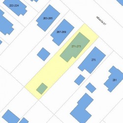 273 Nevada St, Newton MA 02460-1469 plot plan