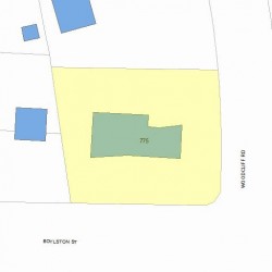 775 Boylston St, Newton MA  02461-1841 plot plan
