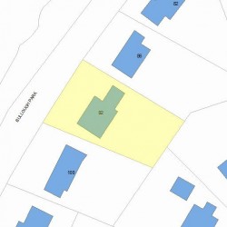92 Bullough Park, Newton MA 02460-2440 plot plan