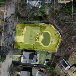 156 Woodcliff Rd, Newton MA 02461-1839 aerial view