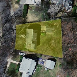20 Burr Rd, Newton MA  02459-1404 aerial view