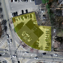 1087 Beacon St, Newton MA  02459-1700 aerial view