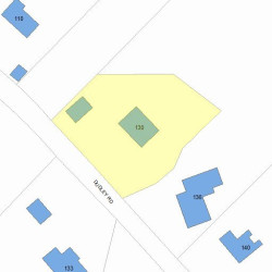 130 Dudley Rd, Newton MA 02459-2827 plot plan