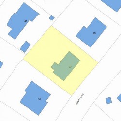 37 Sharpe Rd, Newton MA 02459-3031 plot plan