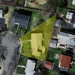 19 Cappy Cir, Newton MA  02465-1204 aerial view
