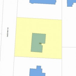 396 Chestnut St, Newton MA 02465-2952 plot plan