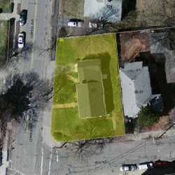 320 Lowell Ave, Newton MA 02460-2153 aerial view