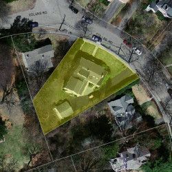 33 Collins Rd, Newton MA 02468-2202 aerial view