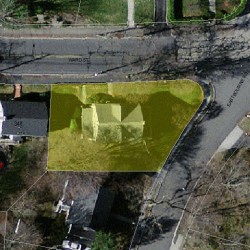 334 Ward St, Newton MA 02459-1216 aerial view