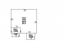 26 Waldorf Rd, Newton MA  02461-1333 floor plan