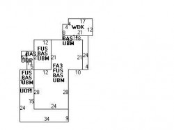 122 Auburn St, Newton MA  02466-2508 floor plan