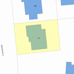 444 Winchester St, Newton MA  02461-2013 plot plan