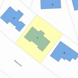 50 Wheeler Rd, Newton MA  02459-2656 plot plan